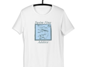 Unisex T-shirt - swim fins addict