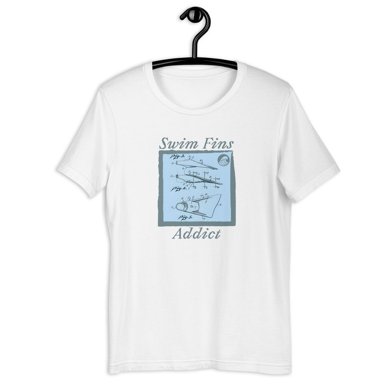 T-shirt unisexe - swim fins addict