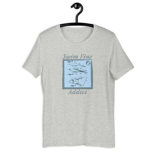 T-shirt unisexe - swim fins addict