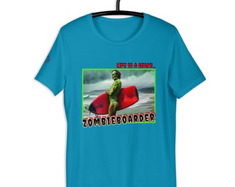 Unisex t-shirt - zombie surfer