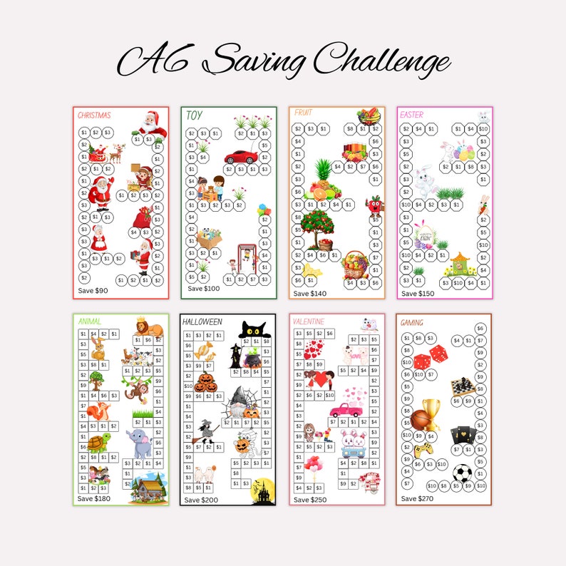 a set of four crossword puzzles with animals