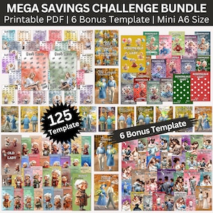 Ultimate Mega Family Savings Challenge Printable Budget Bundle, Retirement Fund Tracker, Senior Citizen  Binder, Saving for Grandmothers