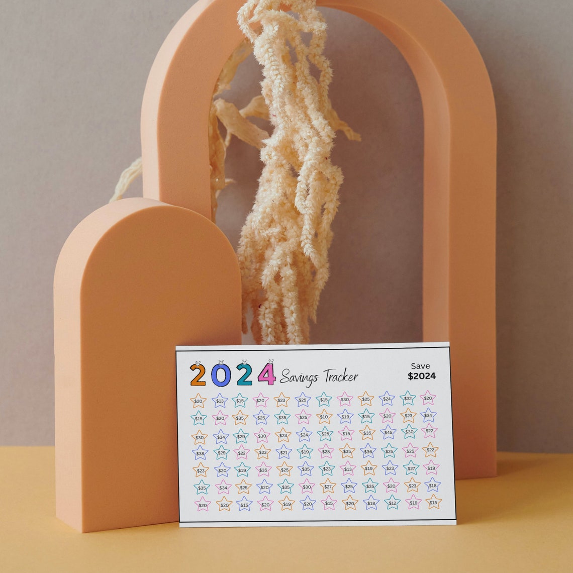 2024 Saving Challenge Printable, Save 2024 in 2024, 2024 Money Saving