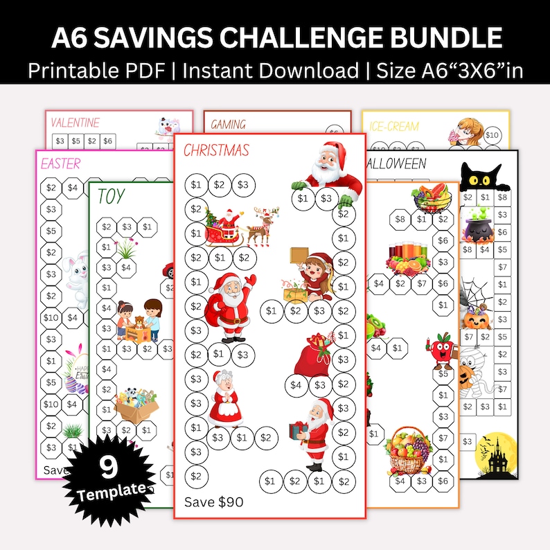 a set of five different worksheets for children