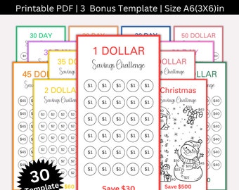 Minimalist Low Income Savings Challenge Printable, Monthly Saving Challenges, A6 Mini Money Savings Tracker Bundle, Cash Envelope Challenges