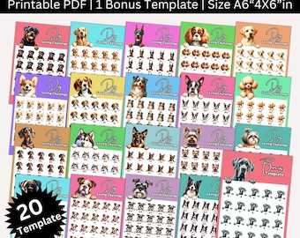 Dog Savings Challenge Printable Bundle, A6 Puppy Themed Saving Envelopes Challenges, Pet Care Money  Tracker, Pow Cash Budget Binder