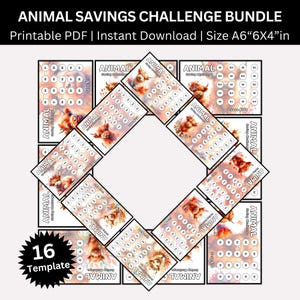 Cow Savings Challenge Printable, Mini A6 Low Income Saving Challenges, Animal Money Savings Tracker  Envelope Challenges, Cow Budget Binders