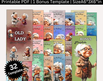 Senior Citizen Savings Pack Printable Bundle, Savings Binder for Grandmothers, Retirement Fund Tracker Printable, Old Age Savings Templates