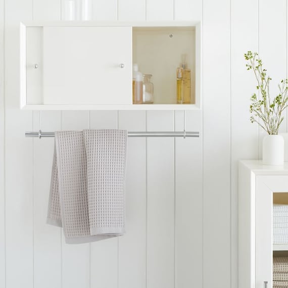 West Elm Mid Century Bathroom Storage Cabinet Etsy