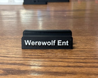 3D printed Card stand with custom text