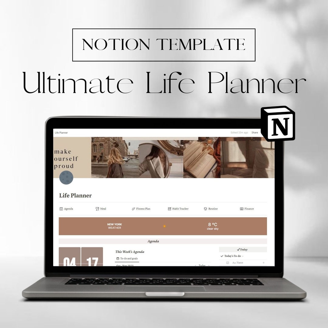 Notion Template Life Planner All in One Notion Template Notion - Etsy