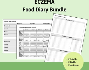 Eczema Food Diary Bundle