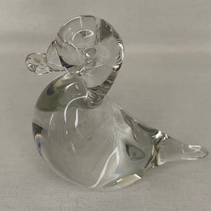Vintage. Wedgewood Crystal  Duck Paperweight