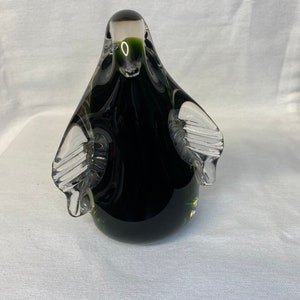 Vintage Wedgewood Crystal Large  Penguin Paperweight RSW72