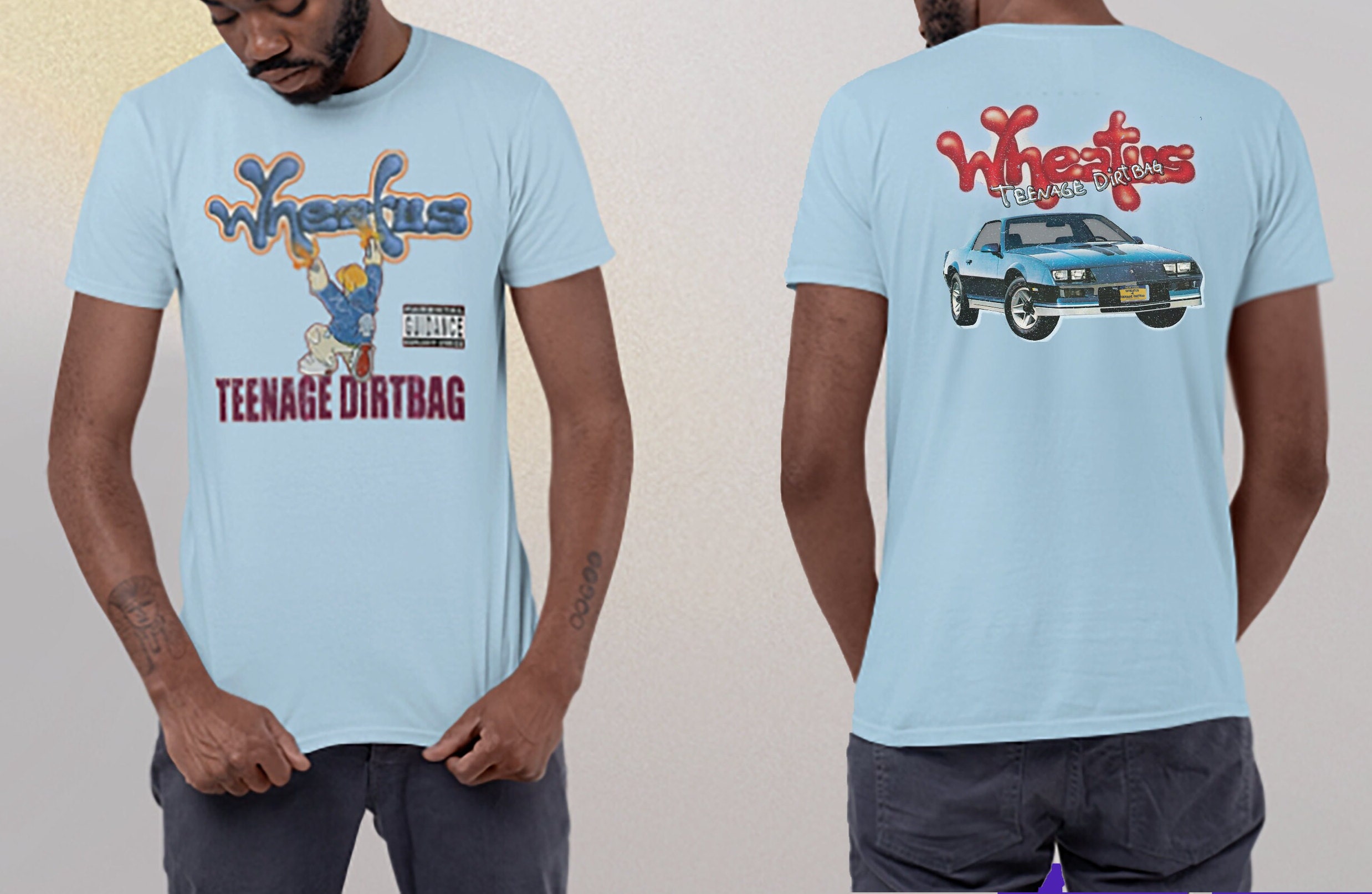 WHEATUS - TEENAGE DIRTBAG Double-sided Retro Graphic Tee
