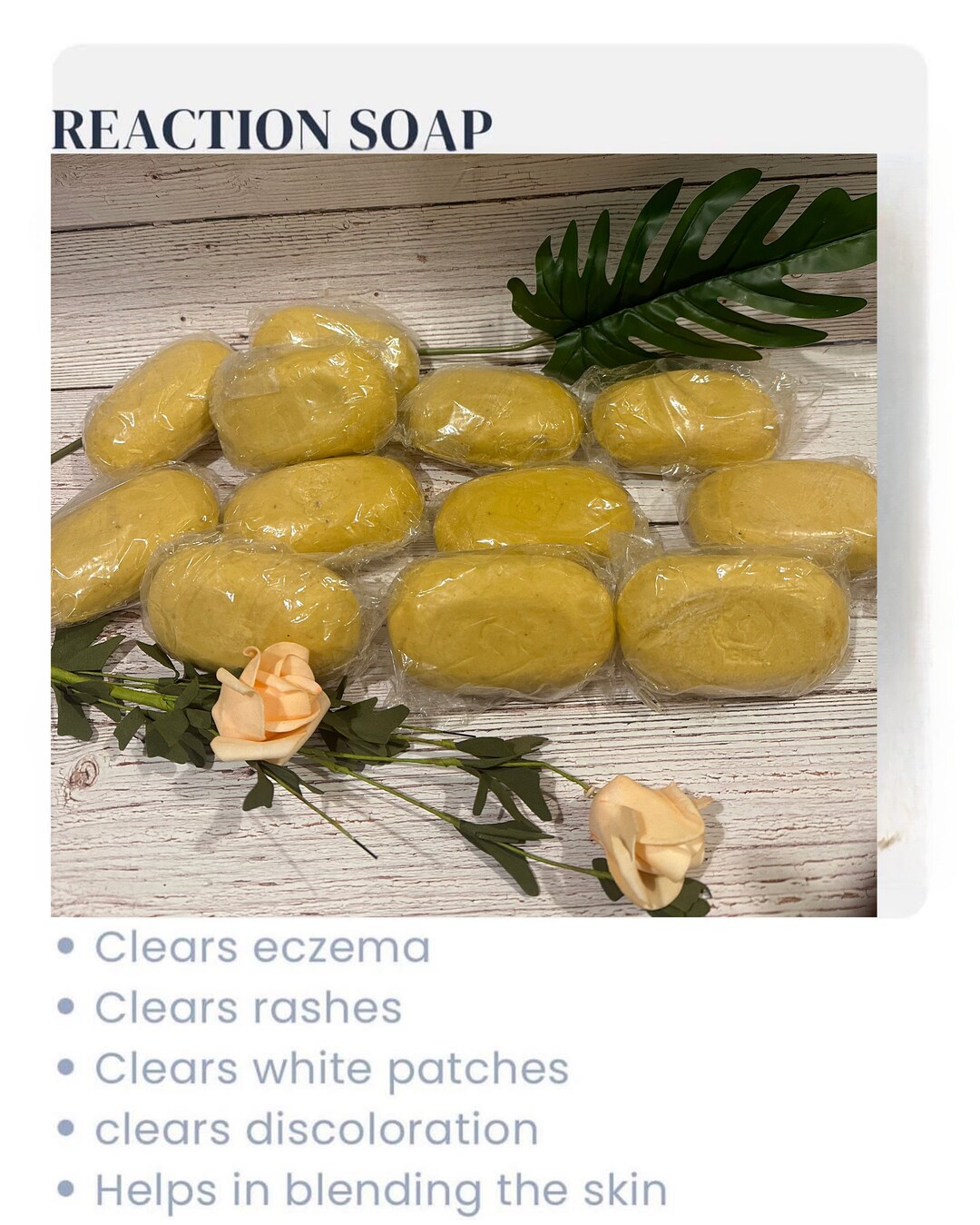 REACTION SOAP Reaction Like Eczema Rashes White Patches & Etsy