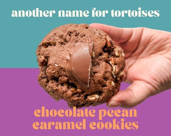 Chocolate Pecan Caramel Cookie Recipe | Candy Bar-Inspired Cookie | Gourmet Stuffed Cookie | NY Style Cookies