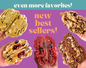 NUEVO paquete de recetas de galletas más vendidas / Galletas rellenas gourmet / Receta de galletas gourmet de panadería / Galletas gourmet rellenas / Galletas estilo NY