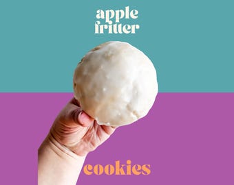 Apple Fritter Cookie Recipe | Gourmet Cookie Recipe | Gourmet Cookies | Stuffed Cookies | NY Style Cookies | Bakery Recipes