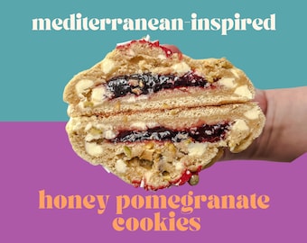 ハニーザクロクッキーのレシピ | バレンタインデークッキー | グルメな詰め物クッキー | NYスタイルクッキー