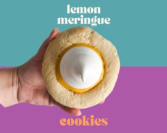 Lemon Meringue Cookie Recipe | Valentine's Day Cookies | Gourmet Stuffed Cookie | NY Style Cookies