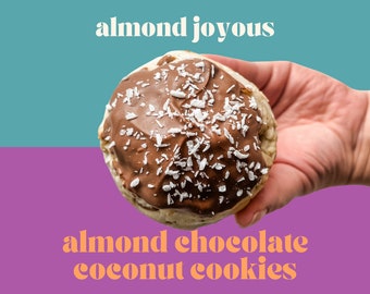Almond Chocolate Coconut Cookie Recipe | Candy Bar-Inspired Cookie | Gourmet Stuffed Cookie | Stuffed Gourmet Cookies | NY Style Cookies