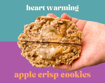 Apple Crisp Cookie Recipe | Stuffed Gourmet Cookie Recipe | Gourmet Homemade Cookies | Home Bakery Recipe | Premium Cookie Recipe