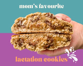 Lactation Cookies Recipe | Gifts for Mom | Mother's Day Gifts | New Mom Gifts | Homemade Cookie Recipe | Gourmet Cookie | Home Bakery Recipe