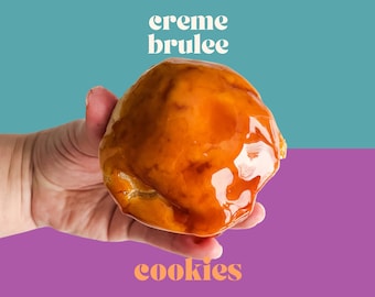 Creme Brulee Cookie Recipe | Valentine's Day Cookies | Gourmet Stuffed Cookie | NY Style Cookies