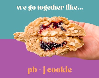 Receta de Galletas PB y J / Receta de Galletas Gourmet Caseras / Galletas Gourmet / Galletas Rellenas / Galletas Estilo NY / Recetas de Panadería