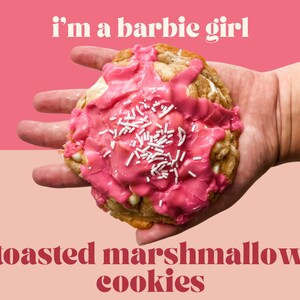 Toasted Marshmallow Cookie Recipe | Barbie Cookie Recipe | Homemade Gourmet Cookies | Professional Bakery Recipes | Gourmet Cookie Recipes