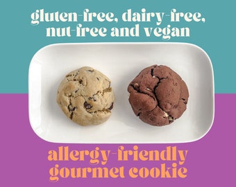 Gluten Free Dairy Free Vegan Gourmet Cookie Base Recipe | Allergy-Friendly Cookie | Homemade Gourmet Cookie Recipe | Stuffed Cookie