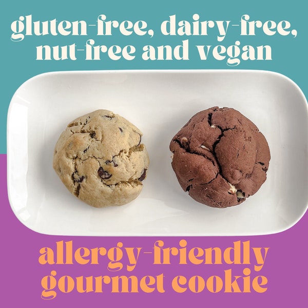 Gluten Free Dairy Free Vegan Gourmet Cookie Base Recipe | Allergy-Friendly Cookie | Homemade Gourmet Cookie Recipe | Stuffed Cookie