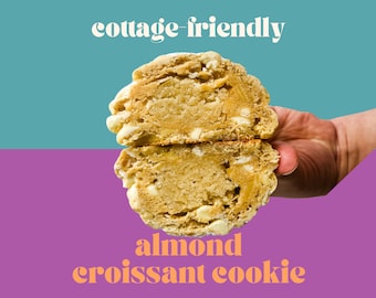 Almond Croissant Cookie Recipe | Gourmet Stuffed Cookie | Cottage Friendly Cookie Recipe | Homemade Cookies | NY Style Cookies