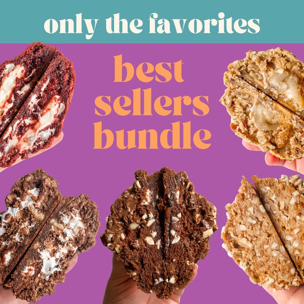 Bestseller-Cookie-Rezept-Bundle | Gourmet Gefüllte Kekse | Bäckerei Gourmet Cookie Rezept | Gefüllte Gourmet Kekse | NY Style Kekse