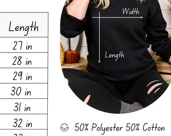 Gildan 18000 Crewneck Sweater Size Chart Template Editable Size Chart Template Embedded Link To Edit Gildan 18000 Unisex Crewneck Sweater