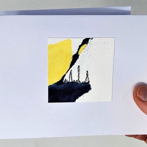 Carte minimaliste, carte vierge originale, carte d'anniversaire, carte d'anniversaire, carte unique, carte du meilleur ami, carte unique en son genre