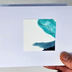 Art abstrait de plage, carte vierge originale, cartes de mariée, cartes d'anniversaire, cartes minimalistes, proposition de demoiselle d'honneur, cartes uniques, cartes colorées