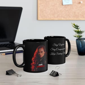 Mug, True Crime Chronicles Fans Lovers Supporters, Black Coffee Cup, Novelty Mug Gift, Crime Junkie Mug, Mystery Podcast Merch, Murderino