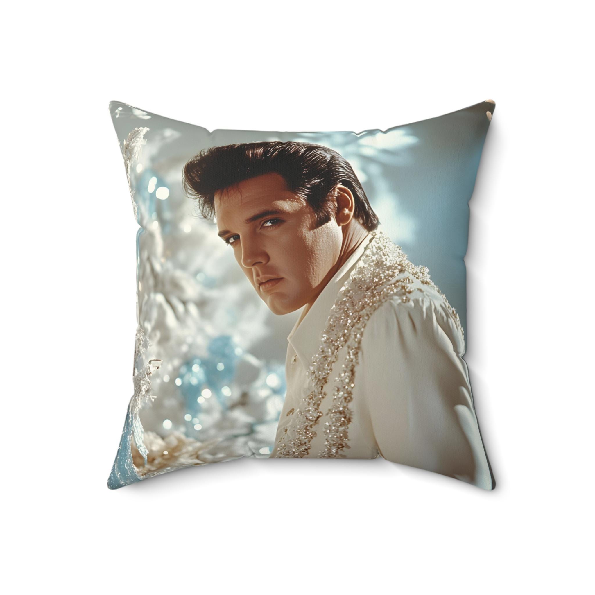 VINTAGE - ▪️50’s【ELVIS PRESLEY】CUSHION Vintage Set of Two Handmade Elvis Presley Throw Pillows