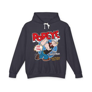 Popeye The Sailor Fans und Liebhaber Hoodie, Pullover, Cartoon Sweatshirt, Vintage, Retro, Classic Animation Bekleidung