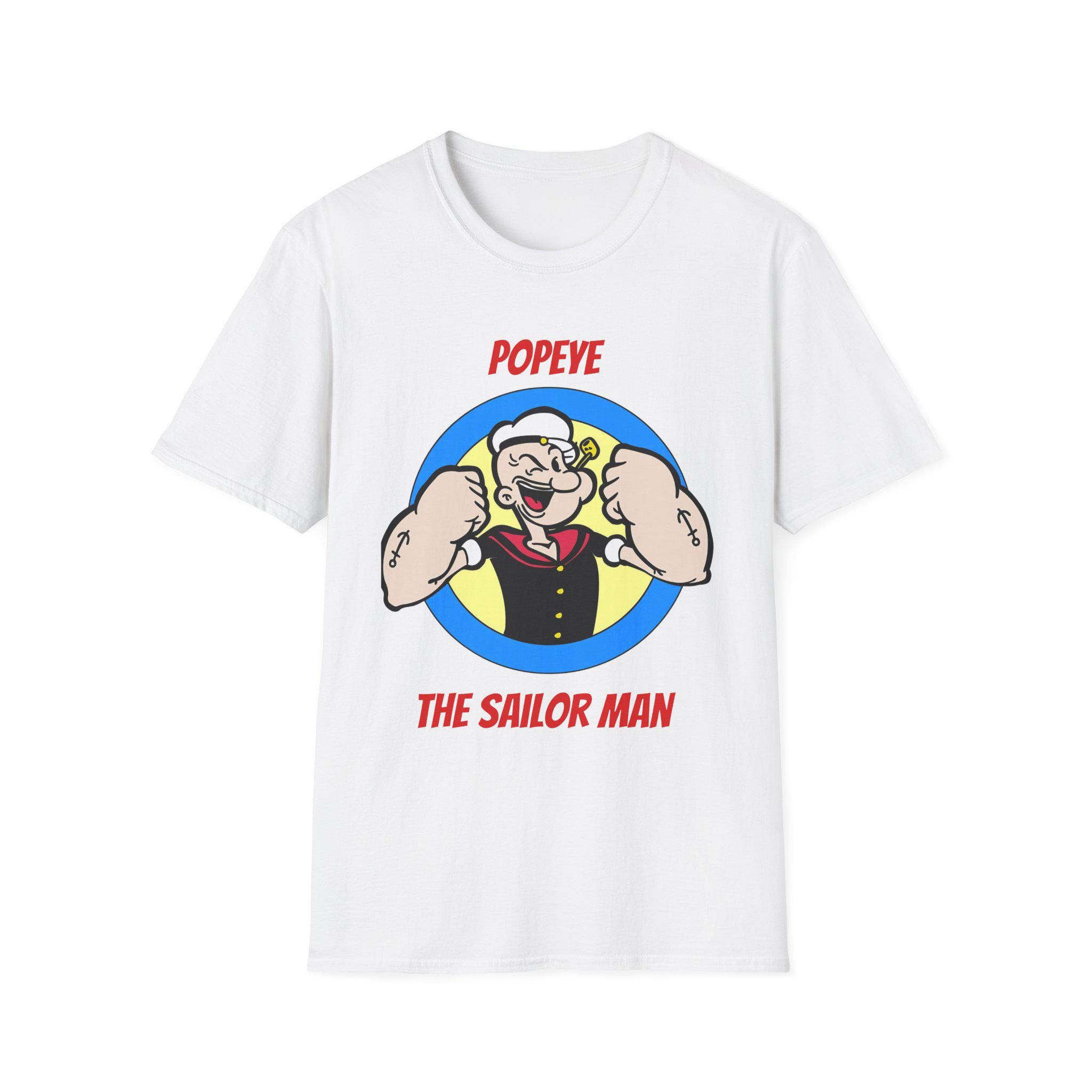 Camiseta de Popeye el Marino: Camiseta náutica vintage de dibujos