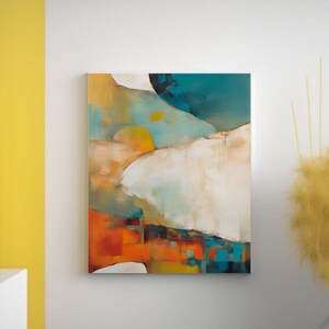 Abstract Painting Art, Large Abstract Print, Colorful Abstract Print, Abstract Wall Art, Printable Wall Decor, Neutral Wall Art, Digital Art