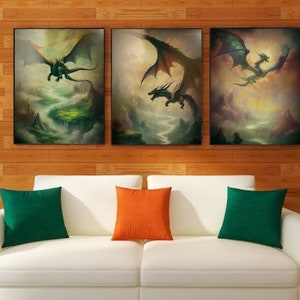 Basgiath War College Wall Art , Fourth wing, Iron Flame, Wall Decor, Printable Art, Dragons Art, Fantasy Dark Art, Digital Download