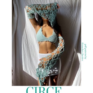 CIRCE (3-in-1; bralette, shrug, sleeves) PDF Crochet Pattern