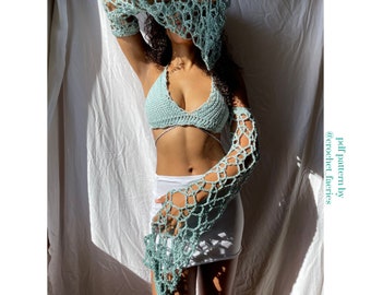 CIRCE (3-in-1; bralette, shrug, sleeves) PDF Crochet Pattern