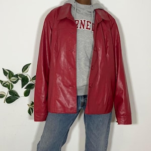 Vegan leather jacket size xl