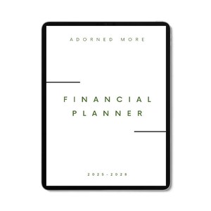Digital Finance Planner, Budget Template, Financial Planner, iPad Budget Planner, Savings Tracker, Debt Tracker, Money Planner