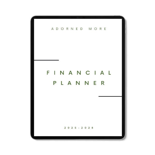 Digital Finance Planner, Budget Template, Financial Planner, iPad Budget Planner, Savings Tracker, Debt Tracker, Money Planner