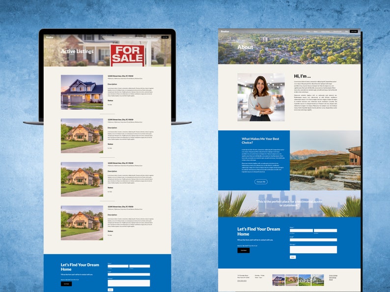 Squarespace Template for Real Estate Agents & Realtors Etsy Squarespace Template for Real Estate Agents & Realtors Etsy